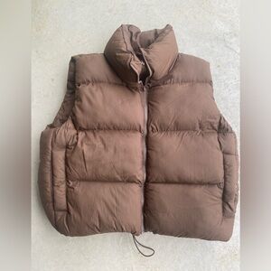 MWL (Re)sourced Nylon Puffer Vest XS Brown